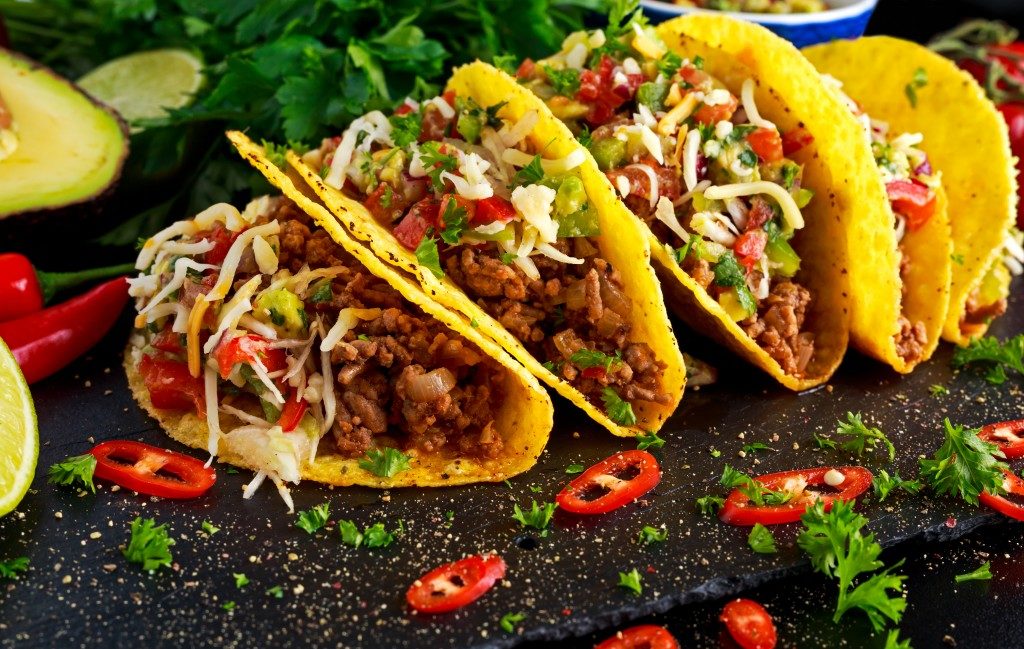 Delicious served tacos