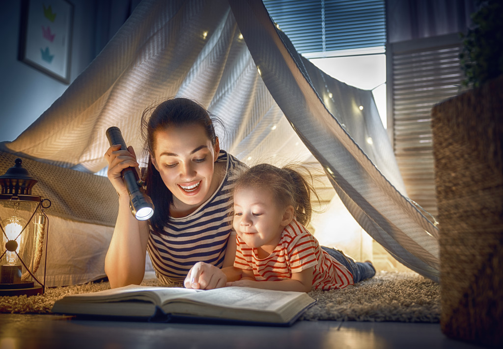 reading to a child